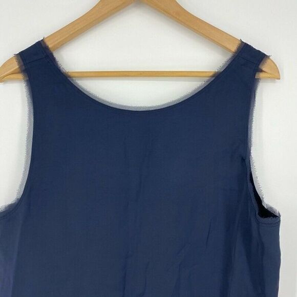 Vince Tank Top Unfinished Edge Scoop - Picture 3 of 7
